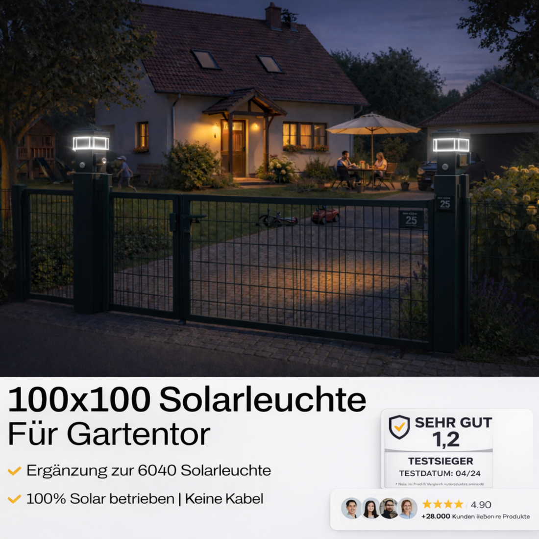 100x100 lampe, 2 stk. sæt