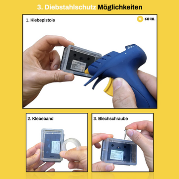 6040 Solar Zaunleuchte LED - Zaun Beleuchtung | Doppelstabmattenzaun