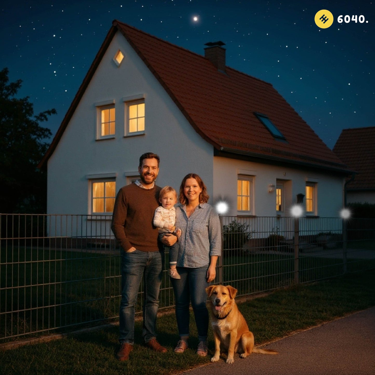 6040 Solar Zaunleuchte LED