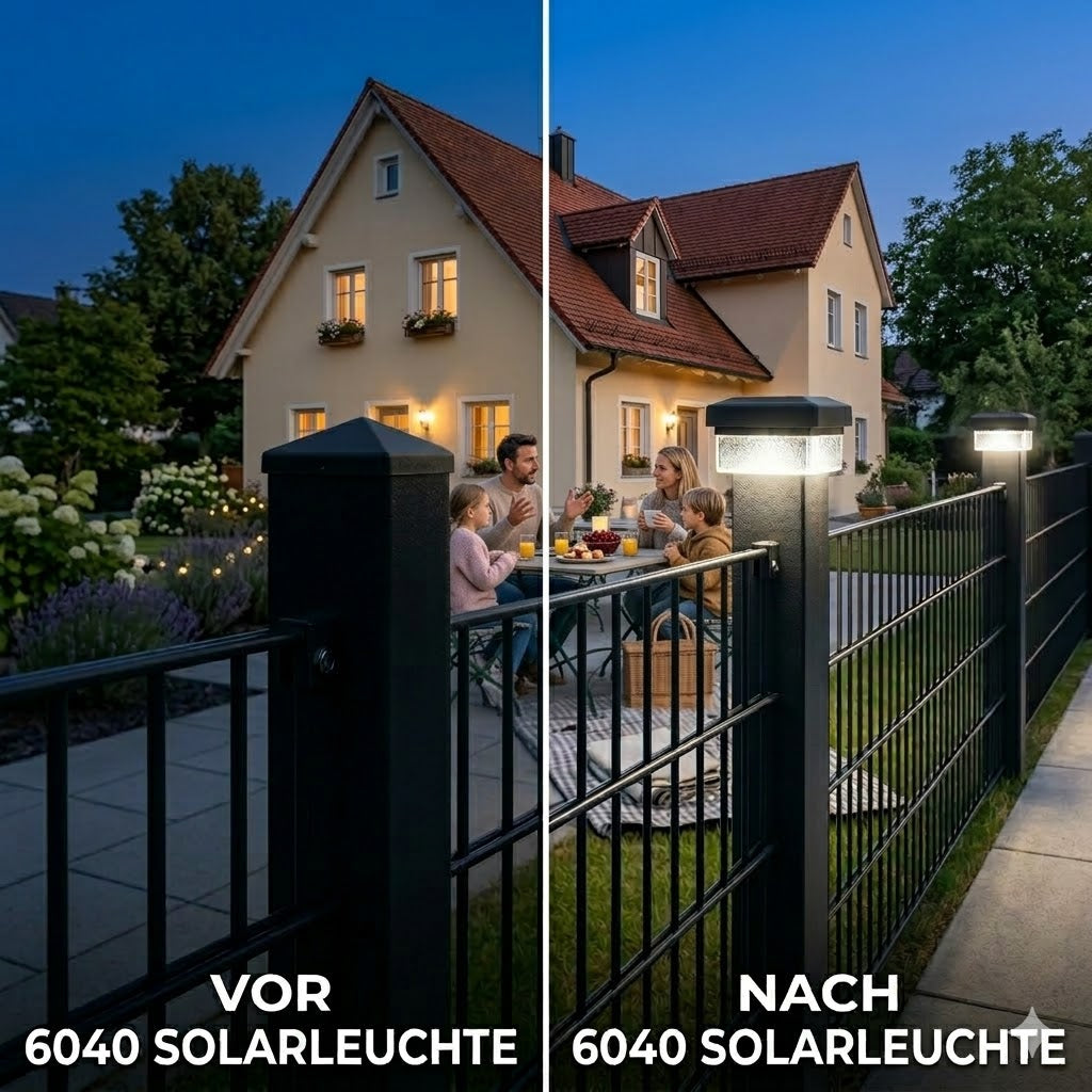 Mach deinen Zaun zum Hingucker - für unter 10€ pro Leuchte.