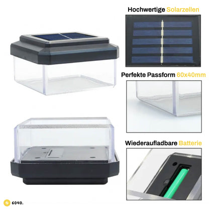 6040 Solar Zaunleuchte LED