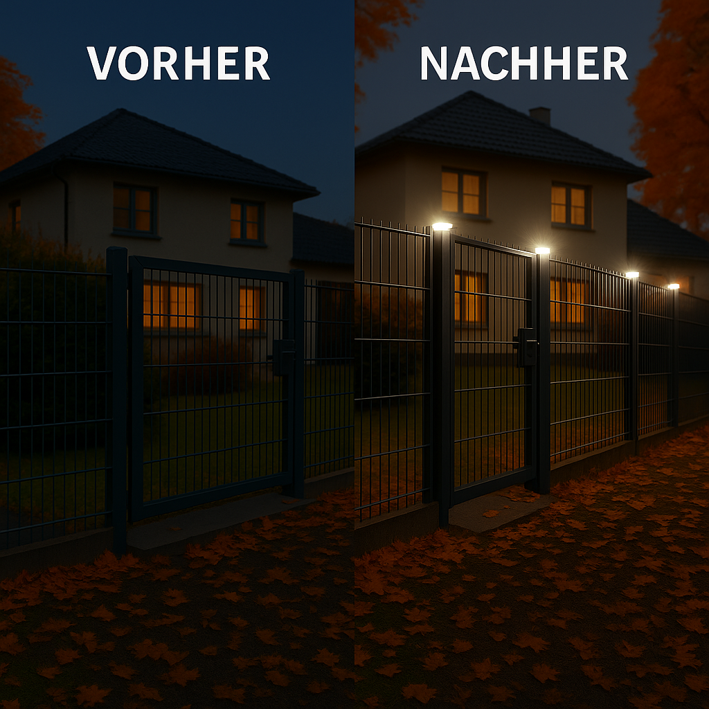 6040 Solar Zaunleuchte LED